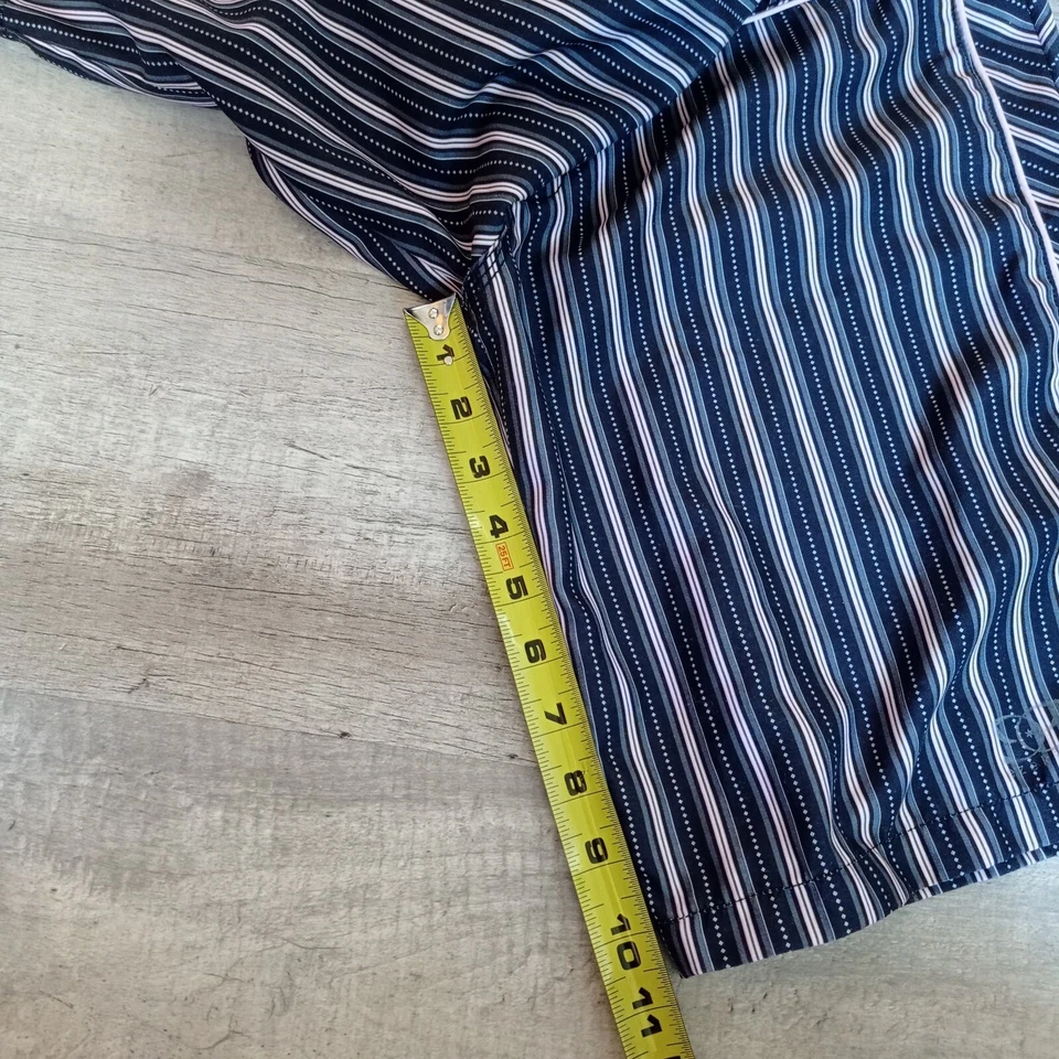 Ezekiel Women Juniors Size 7 Black Pink Striped Bermuda Shorts With Pockets - Image 4 of 4