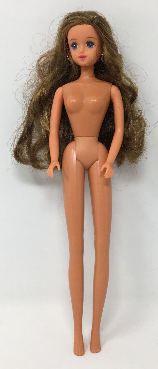 VTG 94 Takara Juliana Jenny Doll Japan Purple Eyes Long Brown Hair