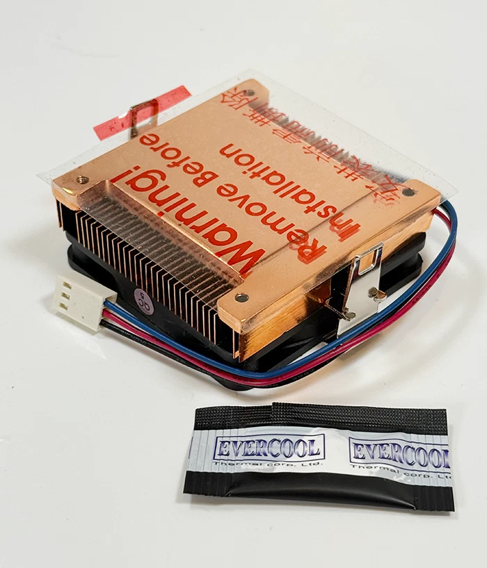 EverCool Socket-370 Socket-A 1U Low Profile Copper CPU Cooler - Image 2 of 3