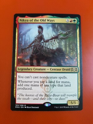 1x Nikya of the Old Ways | Ravnica Allegiance | MTG Magic Cards | eBay