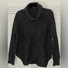 Free People Women's Dylan Wool Linen Blend Cowl Neck Sweater Size XS FLAW 