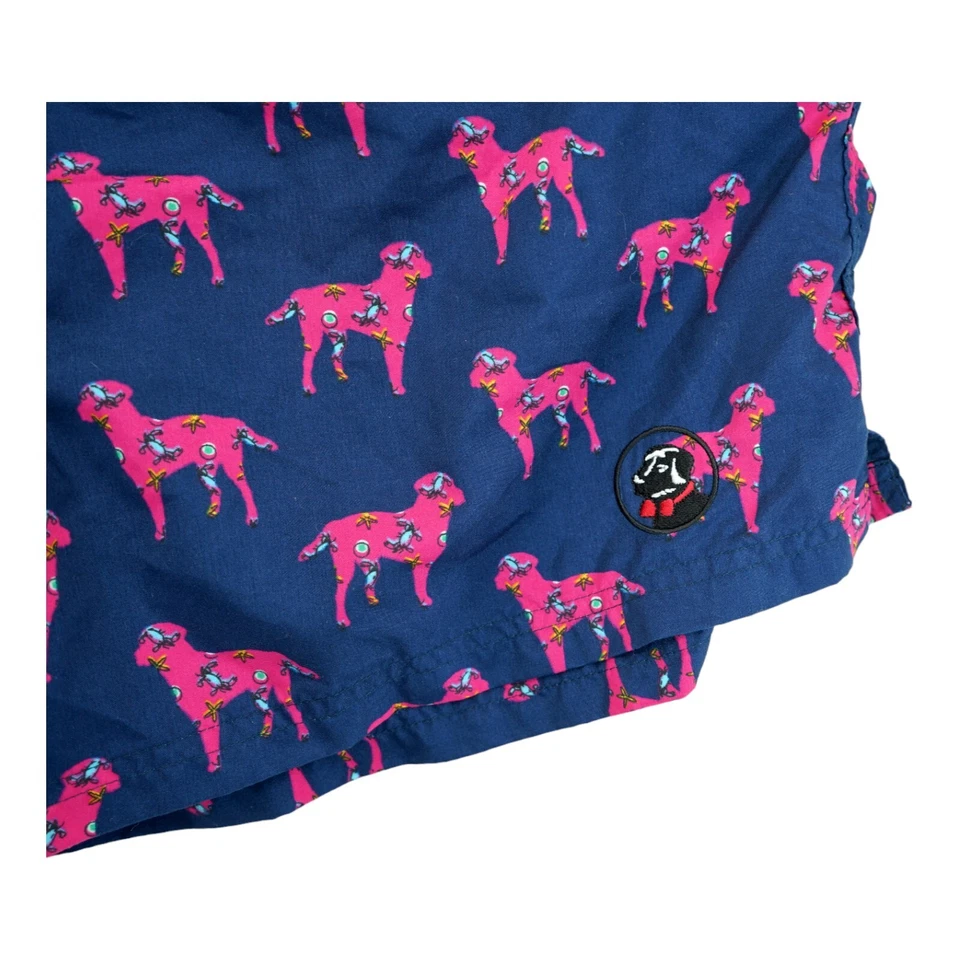 Swim Stuff Southern Proper Men's Trunks Blue And Dogs Prints Size XL - Image 2 of 4