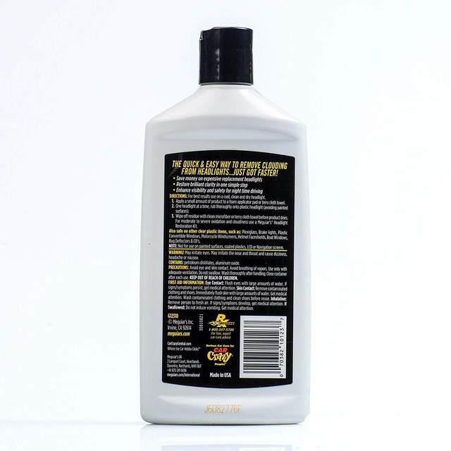 Headlights Cleaner Plastic Polish Protect Restorer Removes Fine