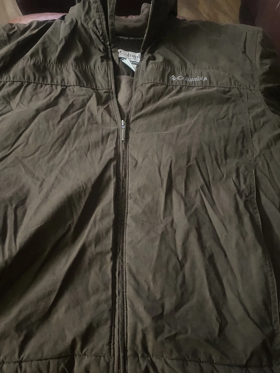 Columbia Jacket Mens Large Fleece Lined Pit Zips Outdoors Hiking Climbing