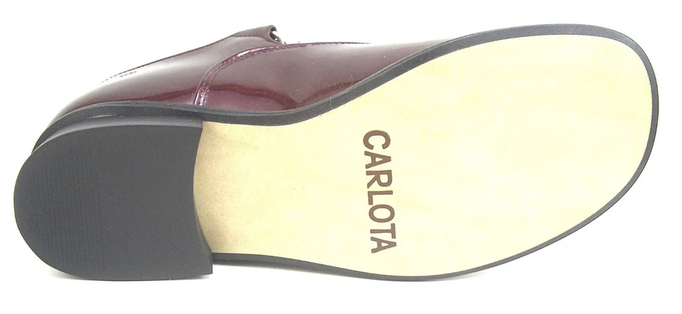 DE OSU - España - Zapatos de vestir con flores charol negro para niñas - Europeos - Talla 6-7 Foto 4 de 4