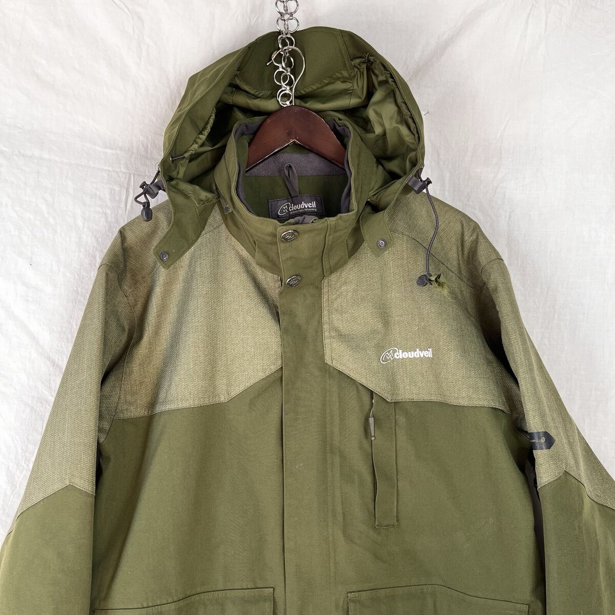 Cloudveil Vintage 90s Ski Snowboard Coat Mens L Green Nylon Cloudveil Vintage 90s Ski Snowboard Coat Mens L Green Nylon