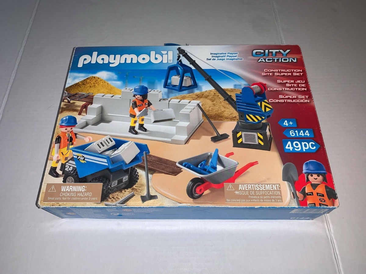 Playmobil 6144 City Action Construction Site Super Set Building