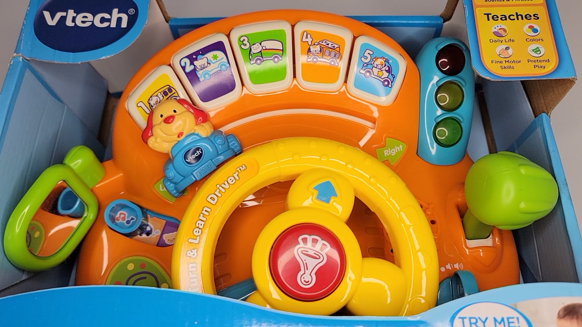 VTech Turn and Learn Driver Toy Orange Teaching NEW