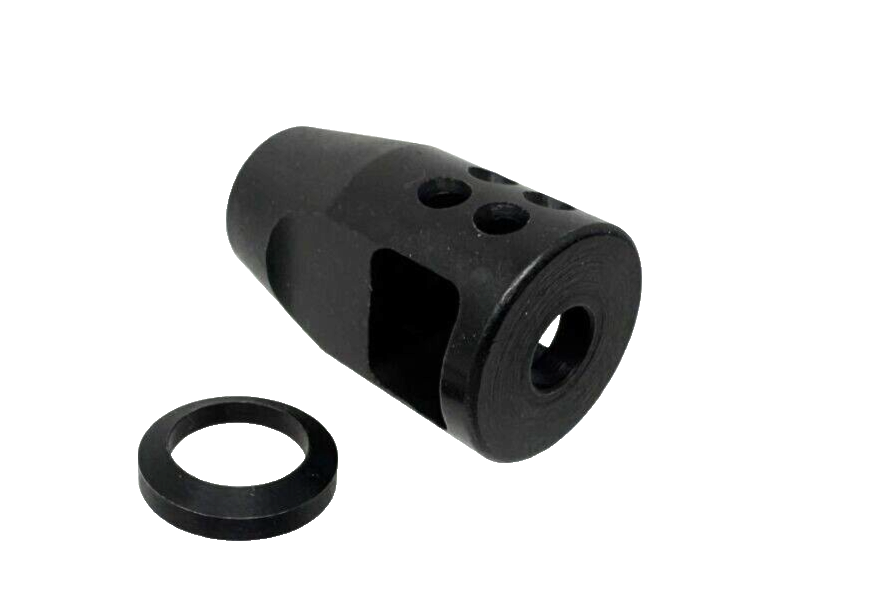 5.56 Compact Muzzle Brake Compensator 1/2x28 All Steel with Free Crush Washer