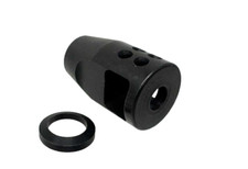 5.56 Compact Compensator Muzzle Brake Comp 1/2x28 All Steel Free Crush Washer