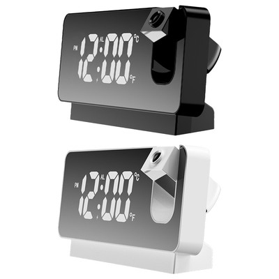 Digital Projection Alarm Clock Desktop Clocks Multifunctional for Bedroom Office