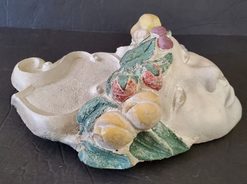 VTG Henri Studio 1994 Limited Cherub Nature Spirit Planter Wall Plaque Pocket - 第 6/34 張圖片