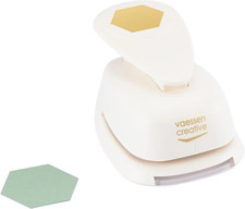 Vaessen Creative Craft Paper Punch, Hexagon, 1.5 Inch, for DIY Projects, Scrapbo