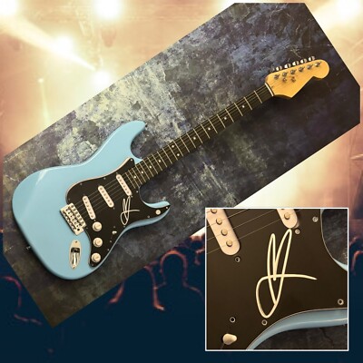 GFA Blue October Band * JUSTIN FURSTENFELD * Signierte Seltene E-Gitarre COA