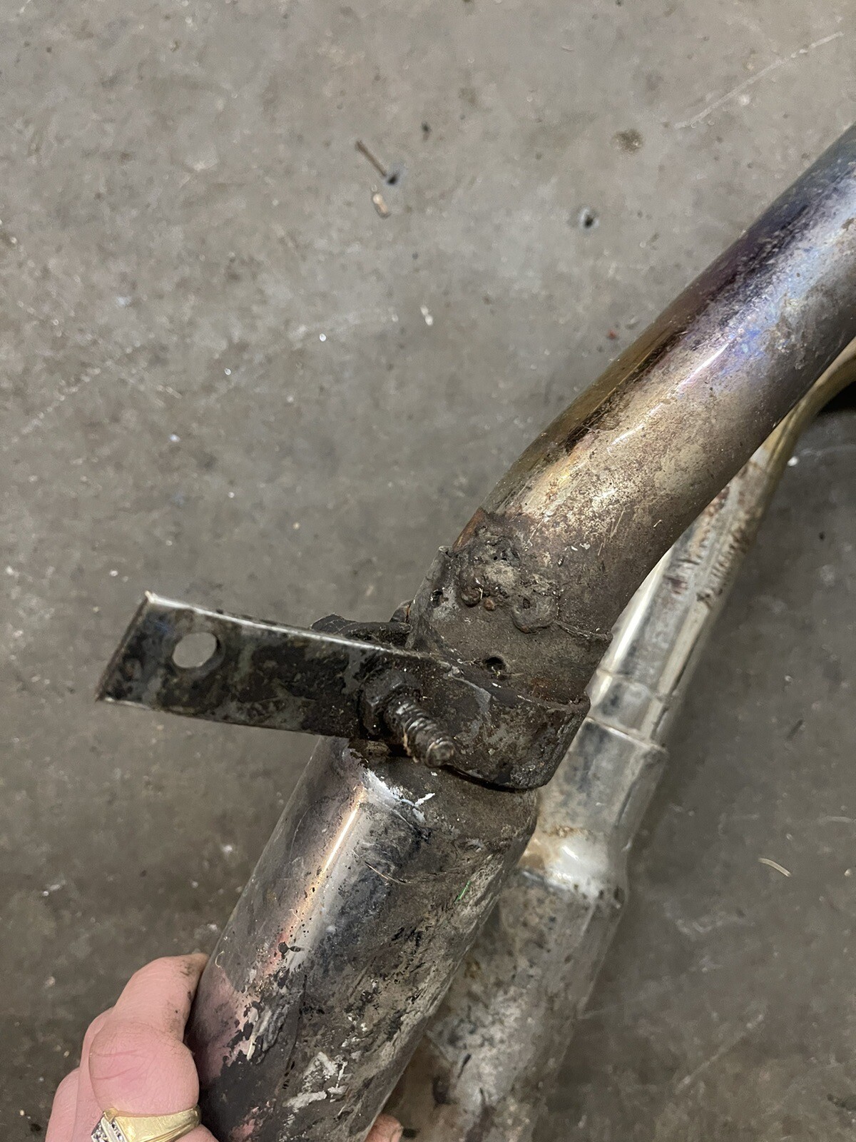 Harley Ironhead XL Sportster Ratty Shorty Exhaust Pipes w/ Slip on Mufflers eBay