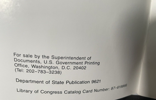 Atlas of the Soviet Union US Dept of State Booklet 1987 Vintage Castleton VT - Imagen 5 de 10