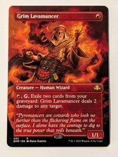 Grim Lavamancer (Borderless) Dominaria Remastered - MTG RARE