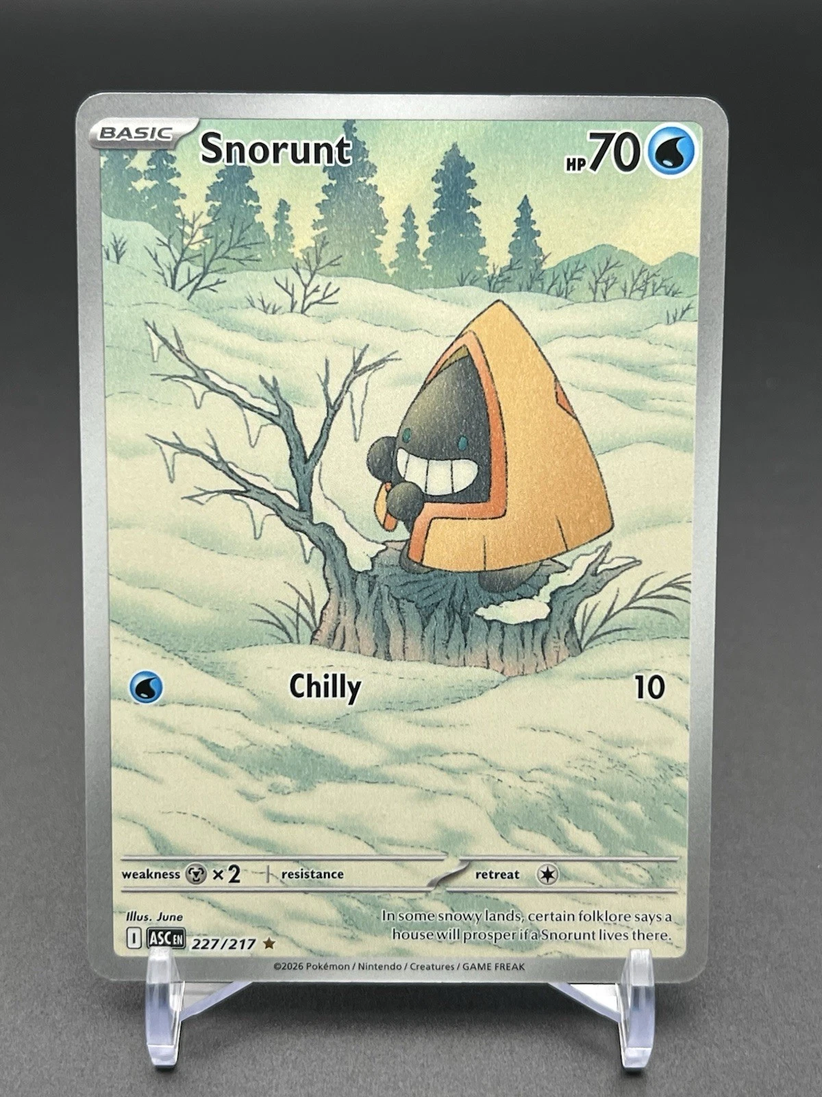 Pokémon TCG Snorunt 227/217 Ascended Heroes Rare Basic 70HP EN