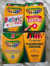Crayola Lot of 4 Crayons Boxes, 8 Count, Multicolor, MPN 52-3008