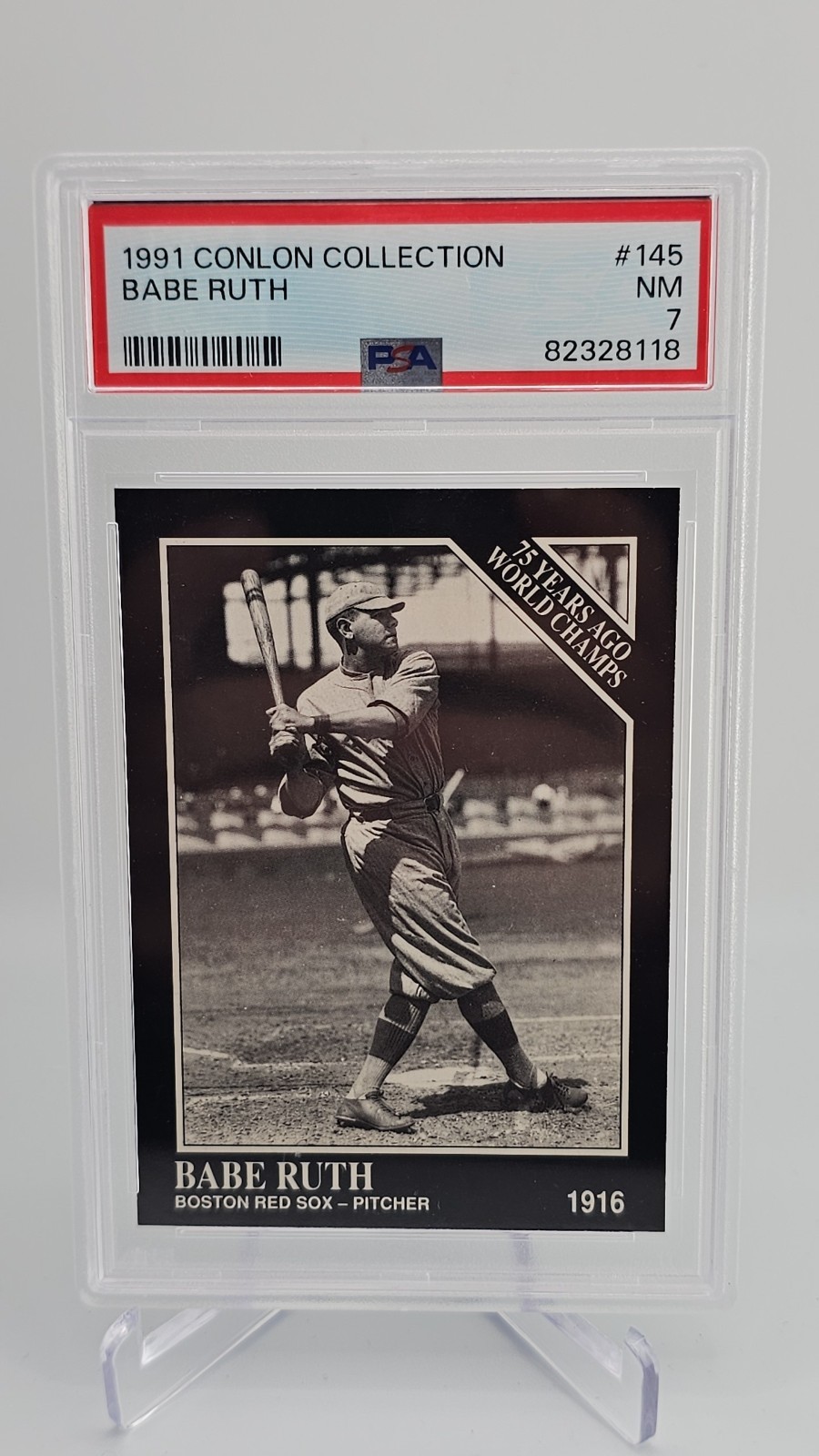 1991 The Sporting News Conlon Collection - 1927 Yankees #110 Babe Ruth PSA 7