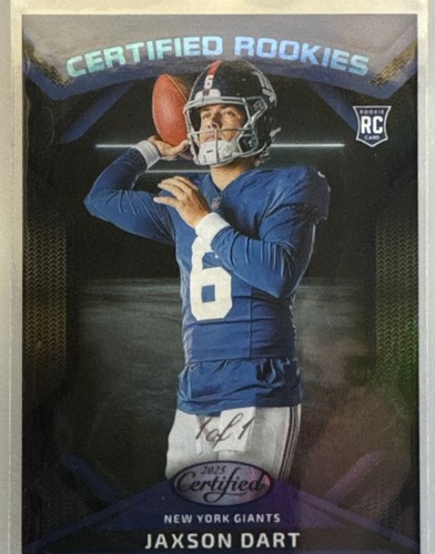 Jaxson Dart [Mirror Black] #CRK-JDT 2025 Panini Certified Rookie card