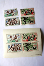 J.O.de Tokyo,1964, Centrafrique, neuf, bloc , 3FDC