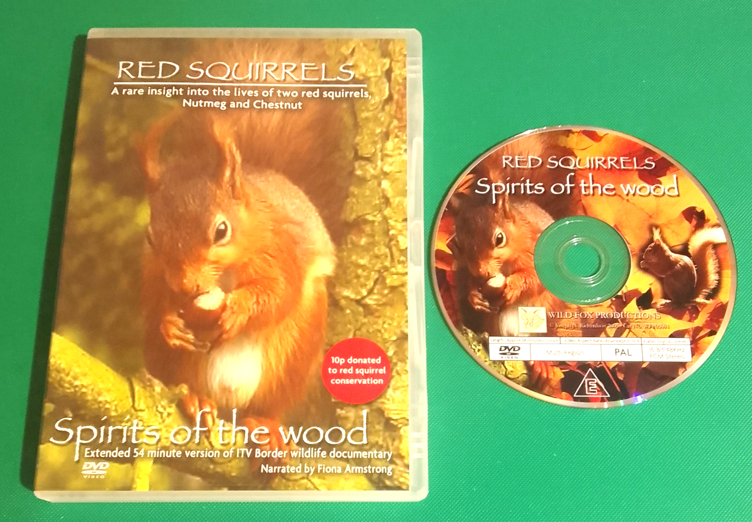 Red Squirrels - Spirits Of The Wood - DVD - Acceptable Condition