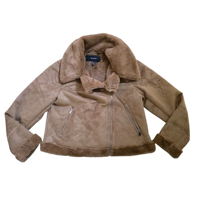 VERO MODA Pilotenjacke Peggy Gr M Cognac Kurz Teddy Futter NEU - Bild 1 von 3