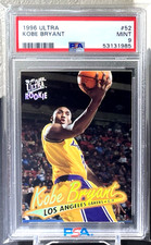 Kobe Bryant 1996-97 Fleer Ultra RC #52 Rookie Card Lakers HOF PSA 9 Mint Rare