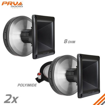 2x PRV Audio D290Py-S 1'' Polyimide Horn Driver + Black WG11-25 Horn