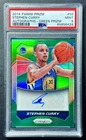 2014-15 Panini Prizm STEPHEN CURRY #59 Green Prizm Auto PSA 9 Mint! POP 4