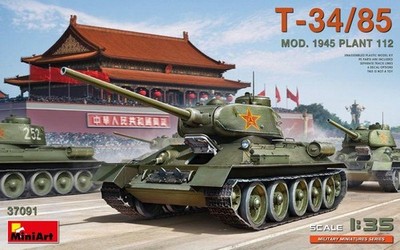 1:35 Miniart Kampfpanzer T-34Kit85 Military Tank 1945 Kit MA37091 Modellbau