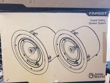 NEW Pair Atlas Sound FAP62T 6" Coaxial Ceiling Speaker System 45-5