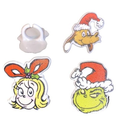 DecoPac. How The Grinch Stole Christmas   Cupcake Rings 72 ct  Cake Decorations