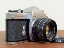 Asahi Pentax Spotmatic SP 35mm Film SLR Camera with Clean 55mm f/2 Lens - CLA'd