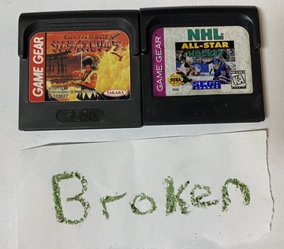 Sega Game Gear Japanese Lot of 2 - Broken Non-Functioning - ELcx151