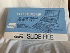 Vintage  New In Box Logan Metal Deluxe Slide File 1500G - Holds 1500 Slides