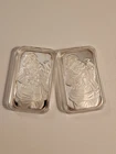Santa Claus Silver Bullion Bars 1oz .999 Silver each, 2oz Silver Total Christmas