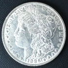 1886 Morgan Silver Dollar AU