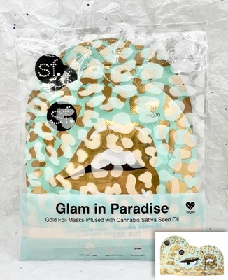 SF Glam in Paradise Gold Foil Lip/Eye/Face Mask Set Of 3