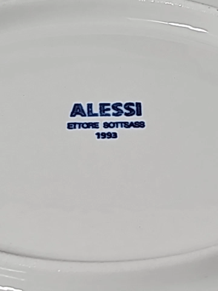 NEW ALESSI La Bella Tavola 14" Oval Serving Plate / Platter Ettore Sottsass 1993 - Image 4 of 4