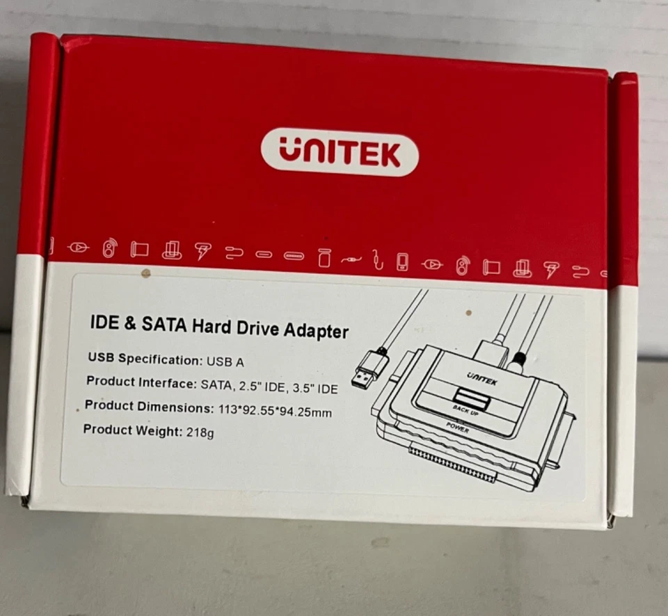 Unitek SATA/IDE to USB 3.0 Adapter, IDE Hard Drive Adapter Kit Recovery Conve... - Image 3 of 3