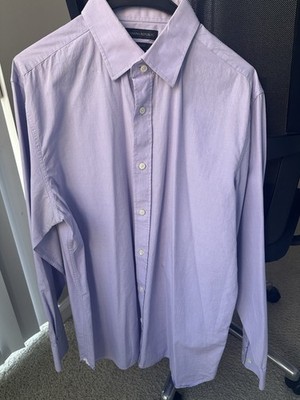 Banana Republic Slim Fit Dress Shirt Large Light Purple | eBay