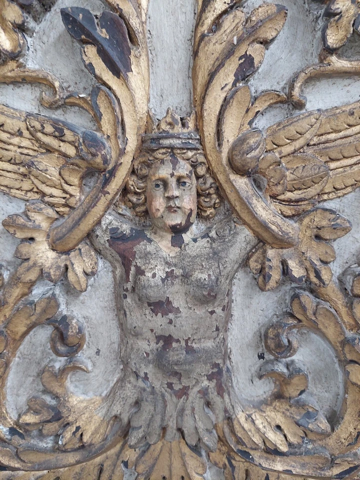 Pannello religioso in legno intagliato - 52 x 97 cm - Legno - 1750-1800 - Immagine 4 di 4