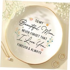 Birthday Gifts for Mom with Box - 4.5" Ceramic Never Forget That I Love You