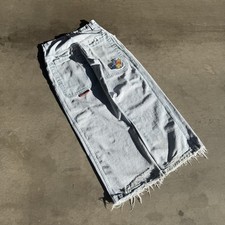 Vintage 90s Faded and Distressed Patched Grail Jnco Slackers 31x30.5 Jeans