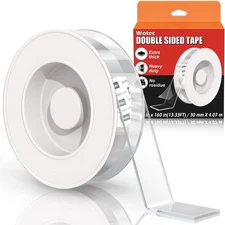 Heavy Duty Double Sided Tape 1.18 x 160 - Clear Nano Mounting Adhesive