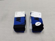 Nike Dri-Fit 6pk Cushioned Crew Socks Youth Sz XS 5-7 NEW 32 UN0019-BA2