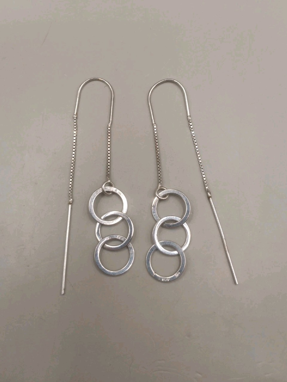 AGI 925 sterling Silver Threader Interlocking Cir… - image 1