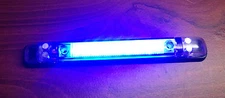 MARINE BOAT PART LED 7" LONG RAIL LIGHT BLUE PC CONNECT UP TO 6 UNITS MAXIMUM